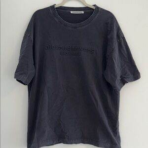 Alexander Wang Dark Gray Short Sleeve Tee